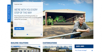 Heritage Building Systems, new website