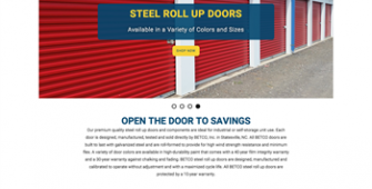 Betco new website, steel roll up doors